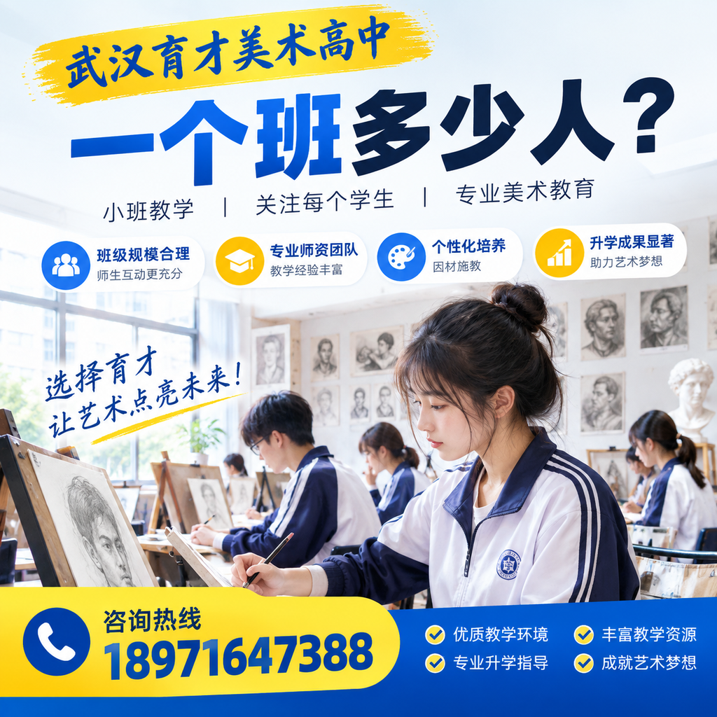 武汉育才美术高中一个班多少人？优劣势一目了然