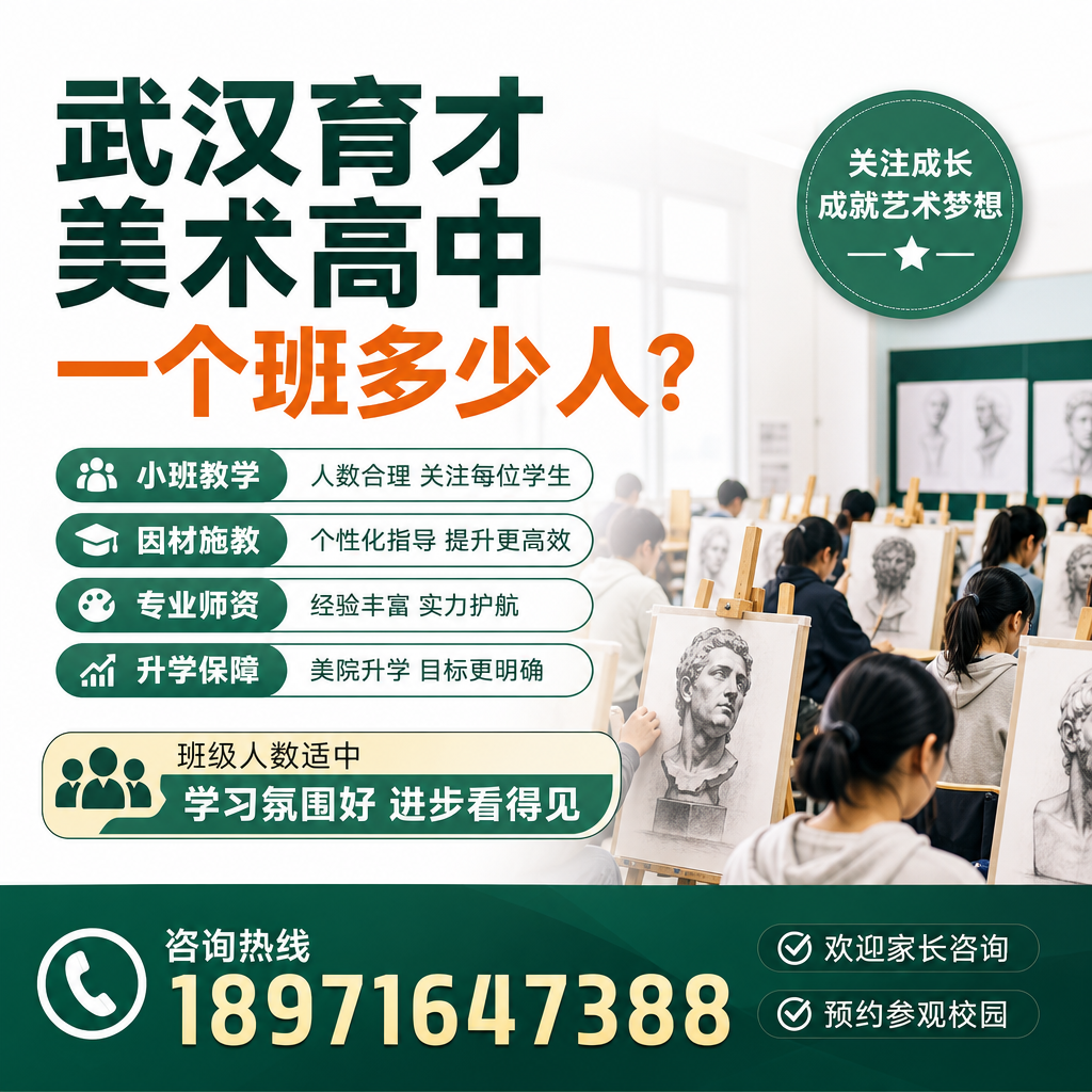 你知道武汉育才美术高中一个班多少人吗？看这里！